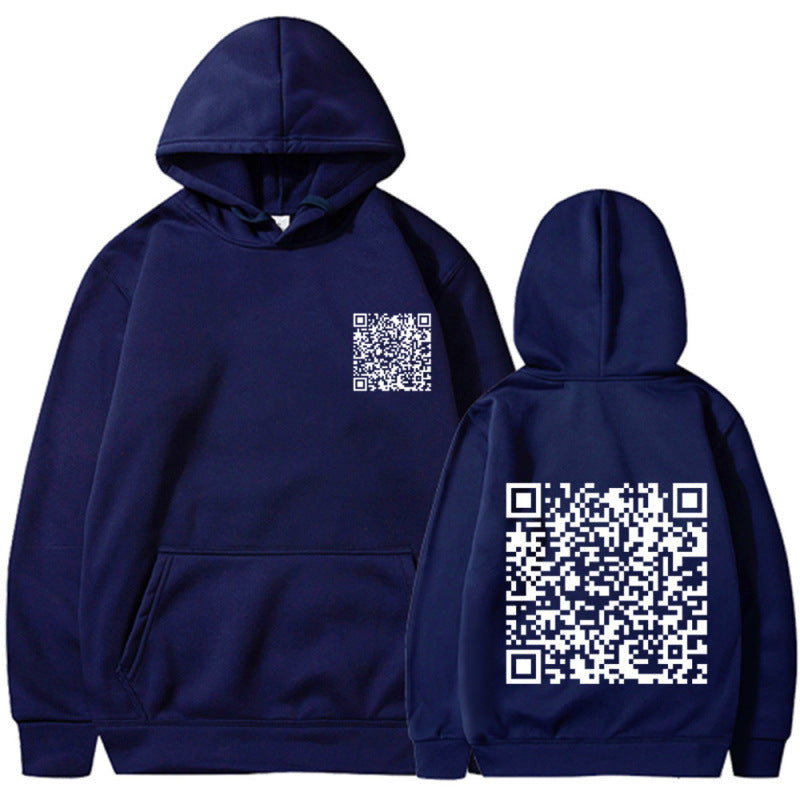 Damen Sportlicher Kapuzenpullover mit QR-Code Echoarchiv