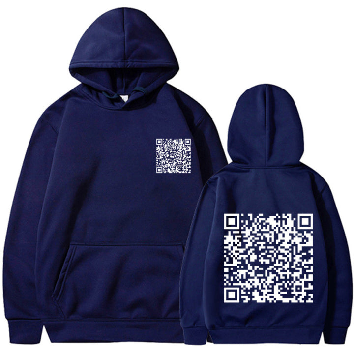 Damen Sportlicher Kapuzenpullover mit QR-Code Echoarchiv
