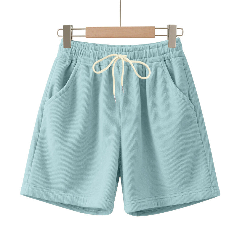 Herren nan gerippte Jersey-Shorts mit elastischem Bund, dekorativem Kordelzug und seitlichen Eingrifftaschen Echo Archiv