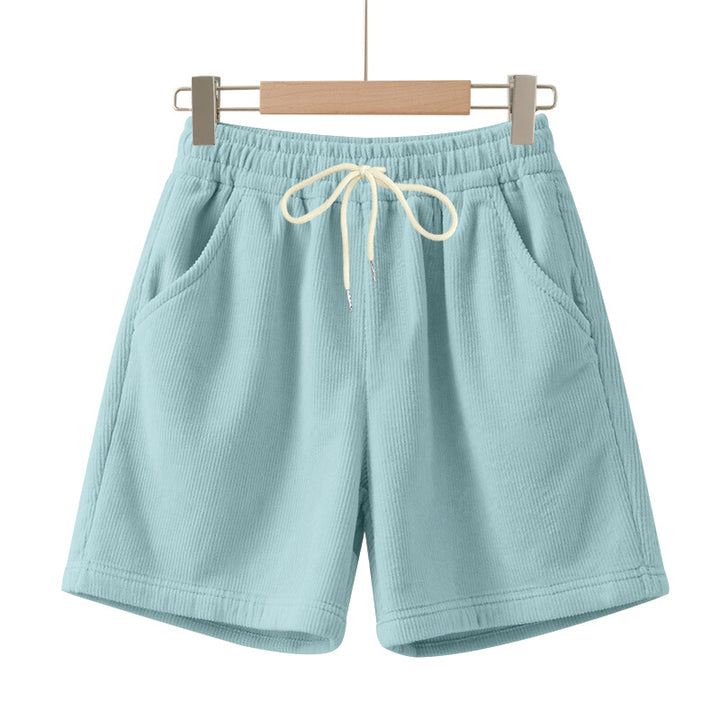 Herren nan gerippte Jersey-Shorts mit elastischem Bund, dekorativem Kordelzug und seitlichen Eingrifftaschen Echo Archiv