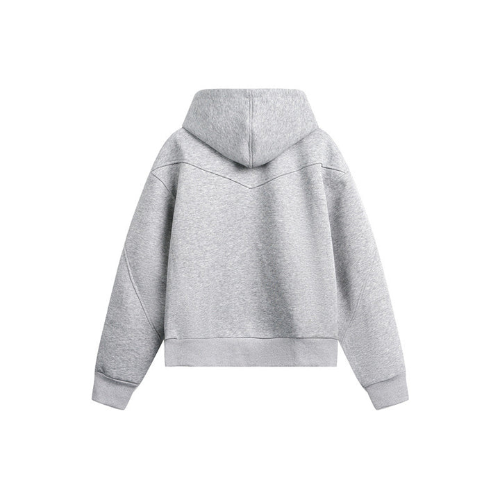 Unisex Oversize Kapuzen-Sweatjacke mit Zwei-Wege-Reißverschluss Echoarchiv