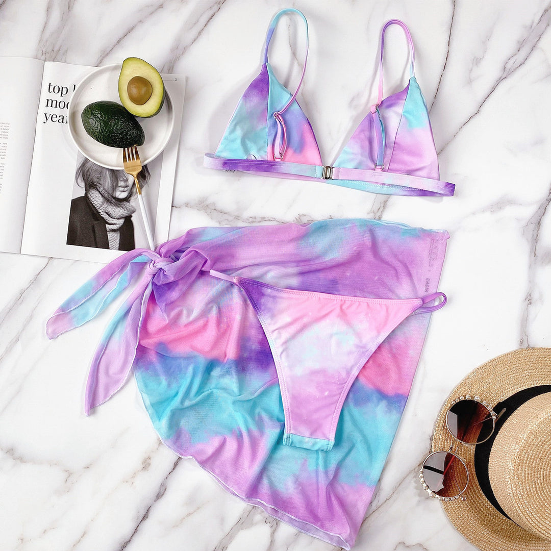 Damen Triangel-Bikini mit Wickelrock Echo Archiv