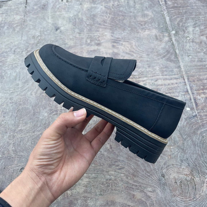 Damen nan Penny-Loafer mit dicker Profilsohle und anatomischer Komfortinnensohle Echo Archiv