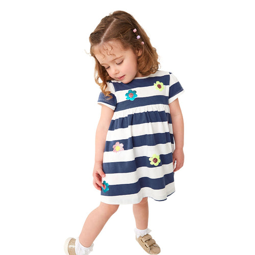 Mädchen Freizeitleichtes gestreiftes Kleid Echo Archiv