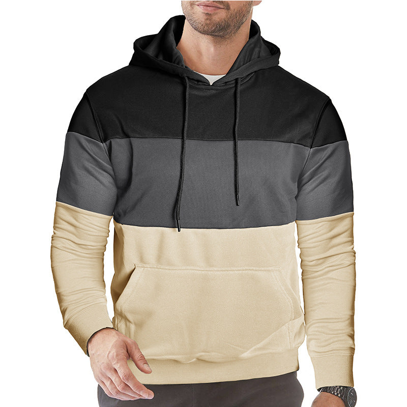 Herren Kapuzenpullover mit blockfarbenem Design Echoarchiv