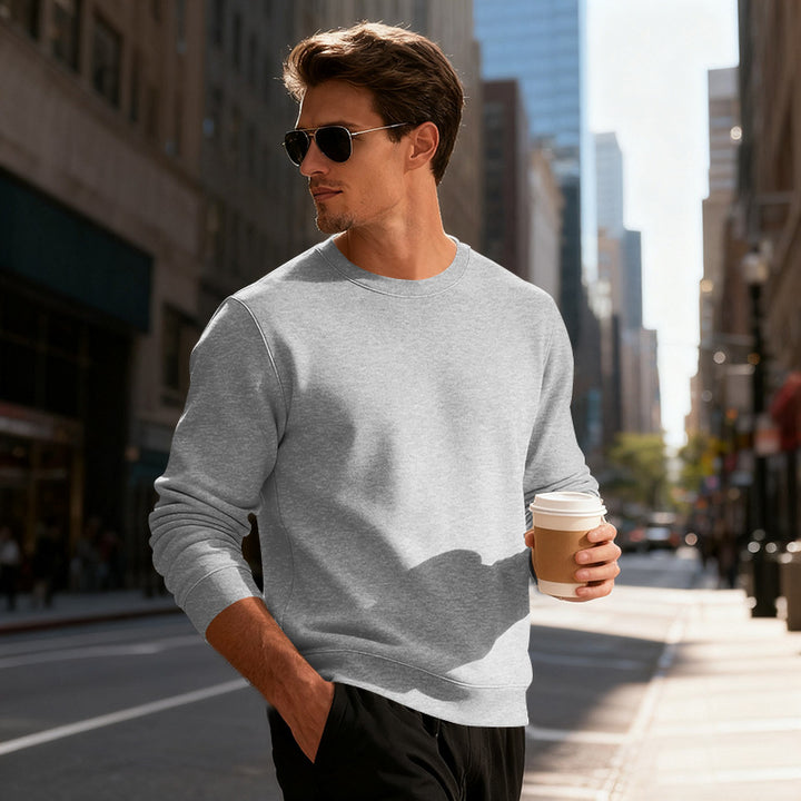 Herren lässiger Sweatshirt mit modernem Schnitt und angenehmer Baumwollmischung Echoarchiv