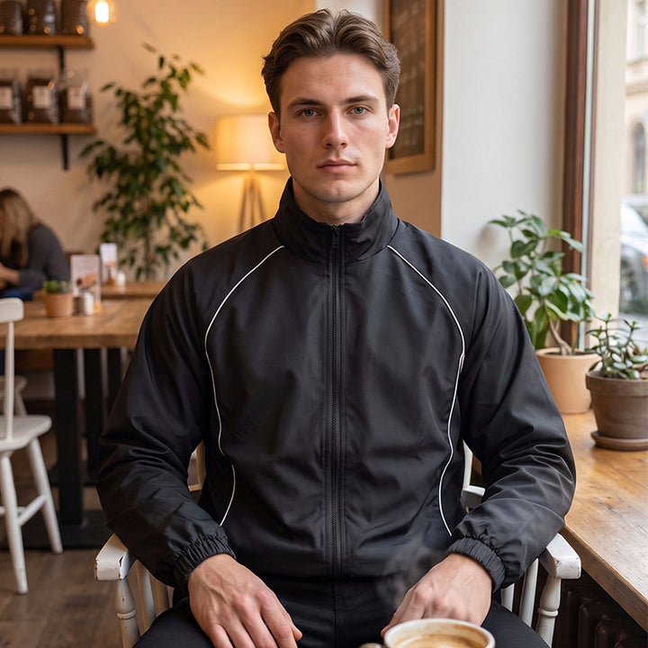 Herren Sportliche Windjacke mit reflektierenden Details Echo Archiv