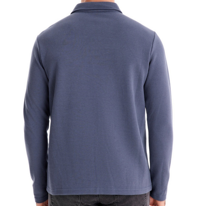 Herren langärmliges Polo-Shirt mit eleganter Knopfleiste und sportlichem Schnitt Echoarchiv