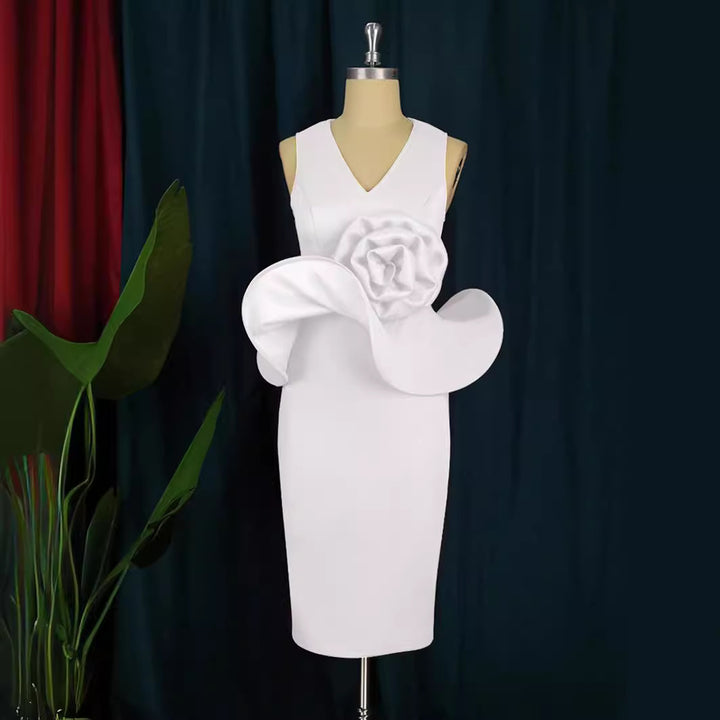 Damen Cocktailkleid mit kunstvollem Blumenapplikation Echo Archiv