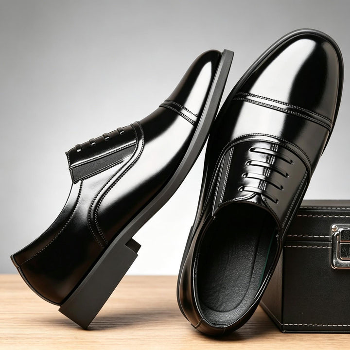 Herren Elegante und Hochglanz Schnürschuhe Echoarchiv