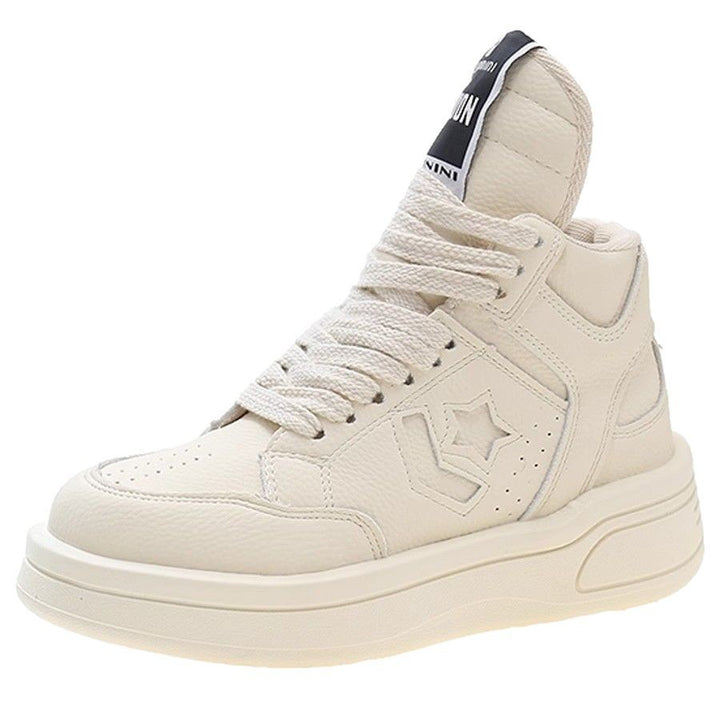 Damen Chunky High-Top Plateausneaker mit gepolstertem Schaft und ergonomischer Komfortsohle – Névara