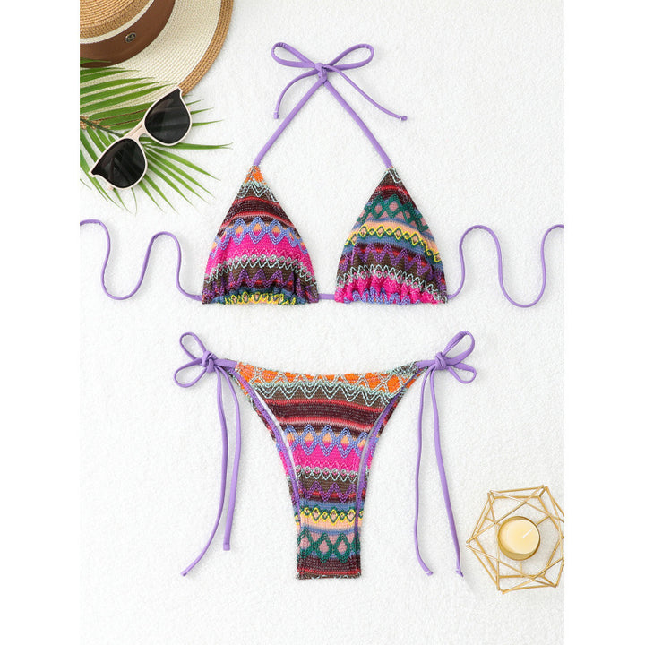 Damen Triangel-Bikini mit farbenfrohem Muster Echo Archiv
