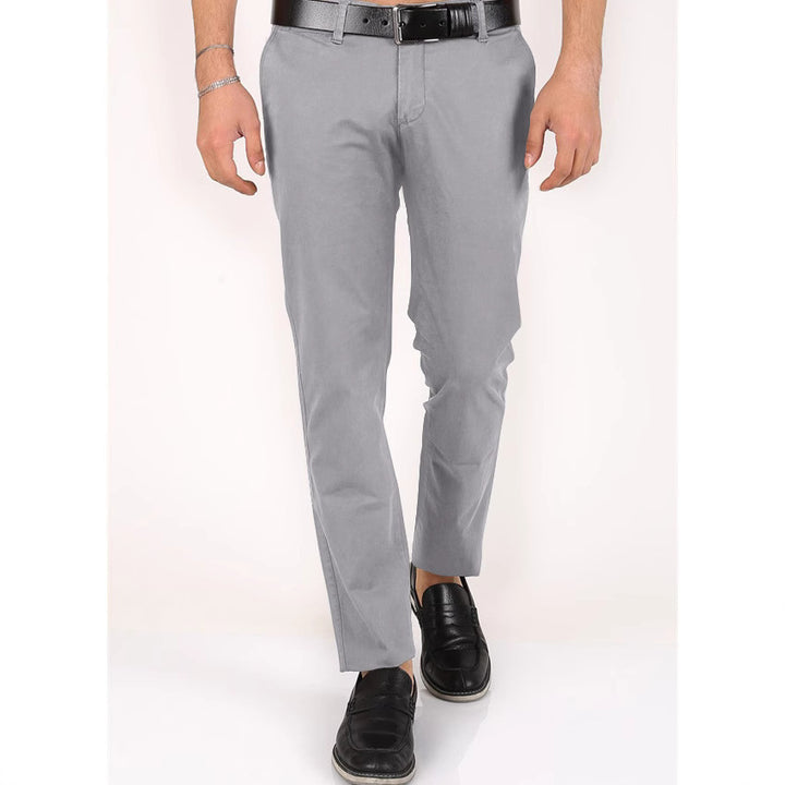 Herren Klassische Chinohose mit schmalem Schnitt und elastischem Bund Echoarchiv