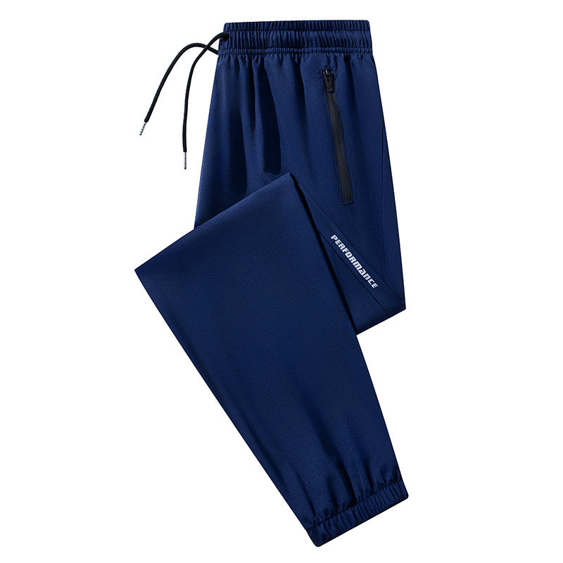 Herren Konische Performance-Jogginghose mit Reißverschlusstaschen & elastischem Bund Echoarchiv