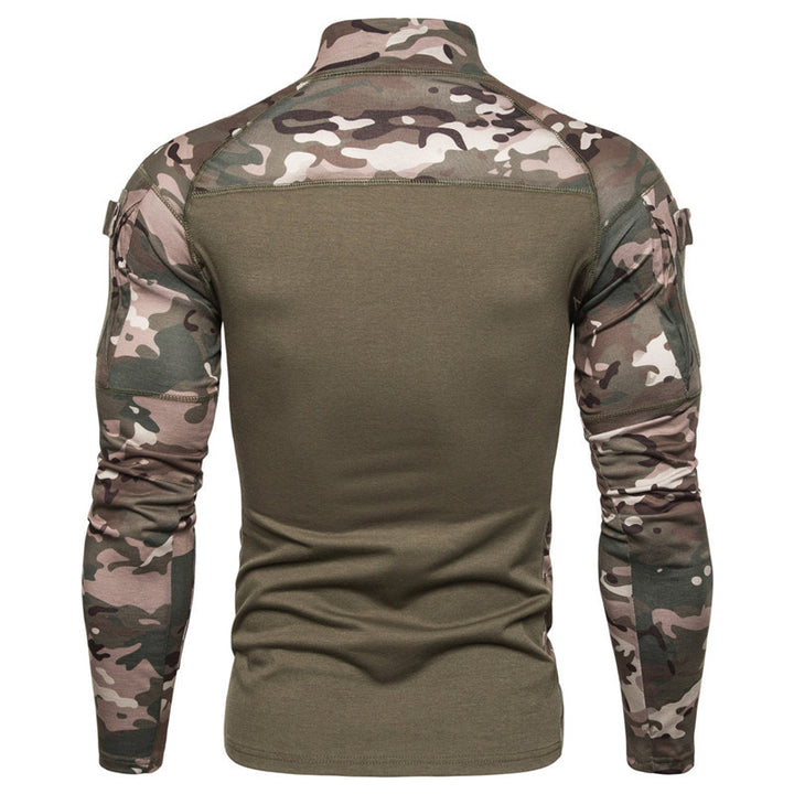 Herren Funktionsshirt mit Stehkragen und innovativem Camouflage-Design Echoarchiv