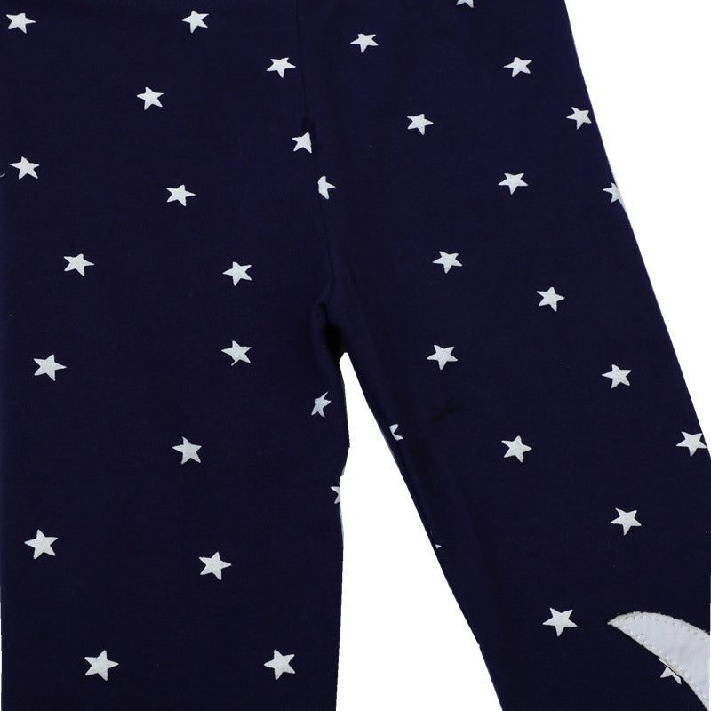 Mädchen Leggings mit verspieltem Hasen- und Sternenmotiv Echo Archiv