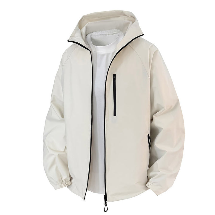 Herren Leichte Übergangsjacke mit verstellbarem Kapuzenverschluss Echo Archiv