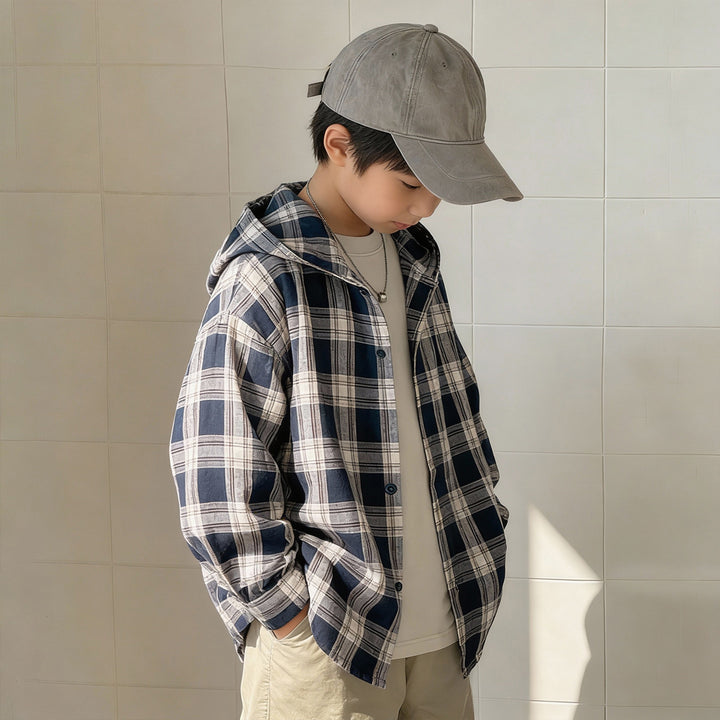 Unisex lässige karierten Hemdjacke Echo Archiv