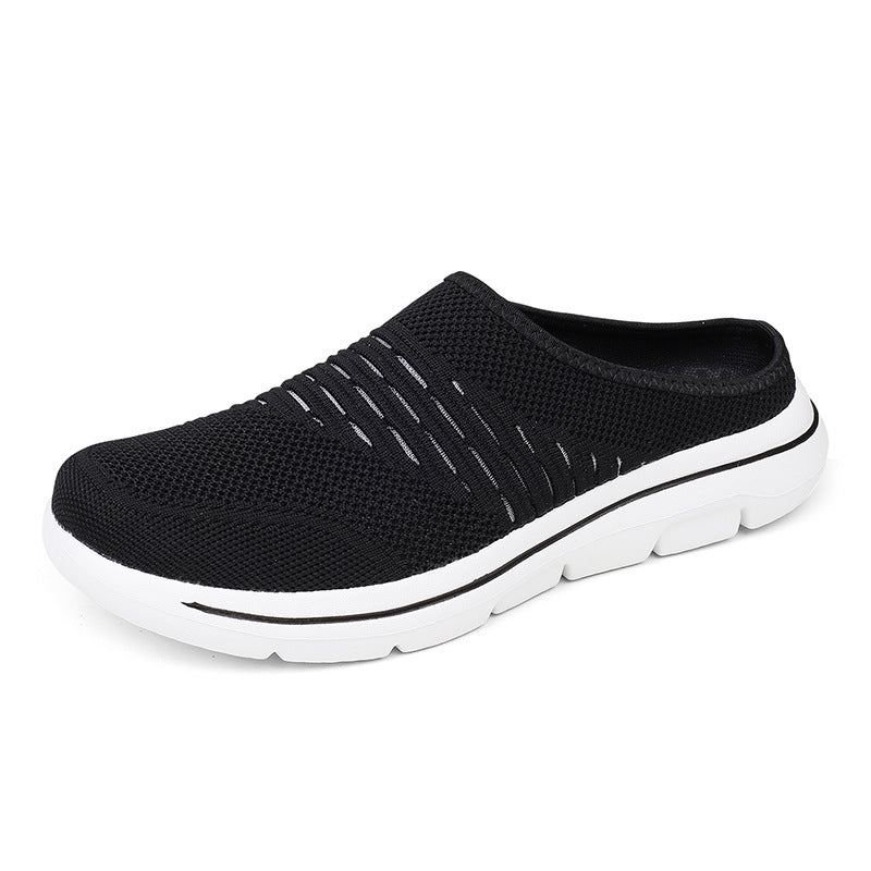 Damen nan atmungsaktive Strick-Slipper Clog mit orthopädischem Memory-Schaum-Fußbett Echo Archiv