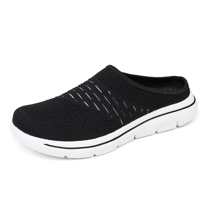 Damen nan atmungsaktive Strick-Slipper Clog mit orthopädischem Memory-Schaum-Fußbett Echo Archiv