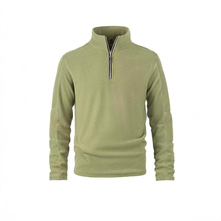 Herren Fleece-Pullover mit halbem Reißverschluss und hohem Kragen Echoarchiv