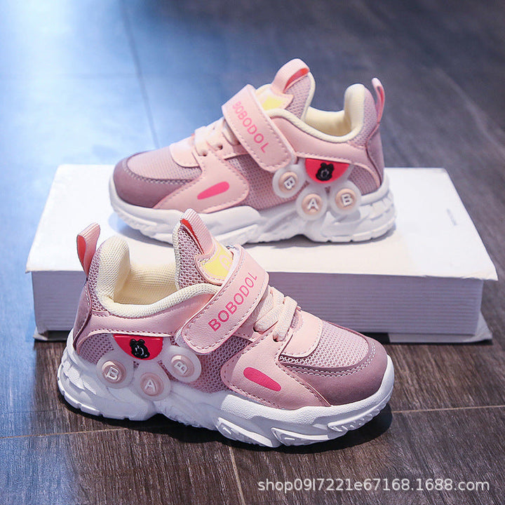 Damen Sportliche Kindersneaker mit praktischen Klettverschlüssen und rutschfester Sohle Echo Archiv