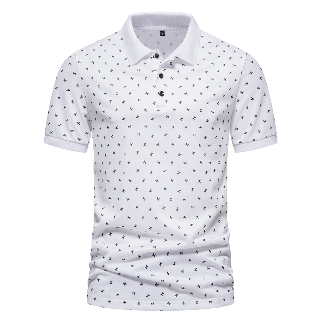 Herren Poloshirt mit modernem Muster und atmungsaktiven Eigenschaften – Cavello