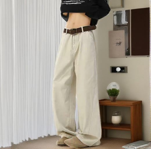 Damen Weitgeschnittene Chino-Hose Echoarchiv 1787982037