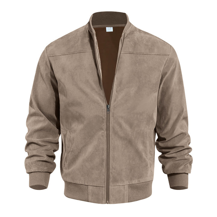 Herren lässige Kunstleder-Blousonjacke Echoarchiv