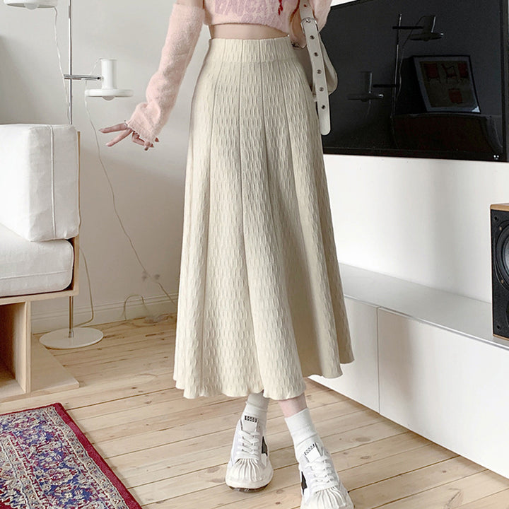 Damen Langer Rock mit strukturiertem Design Echo Archiv