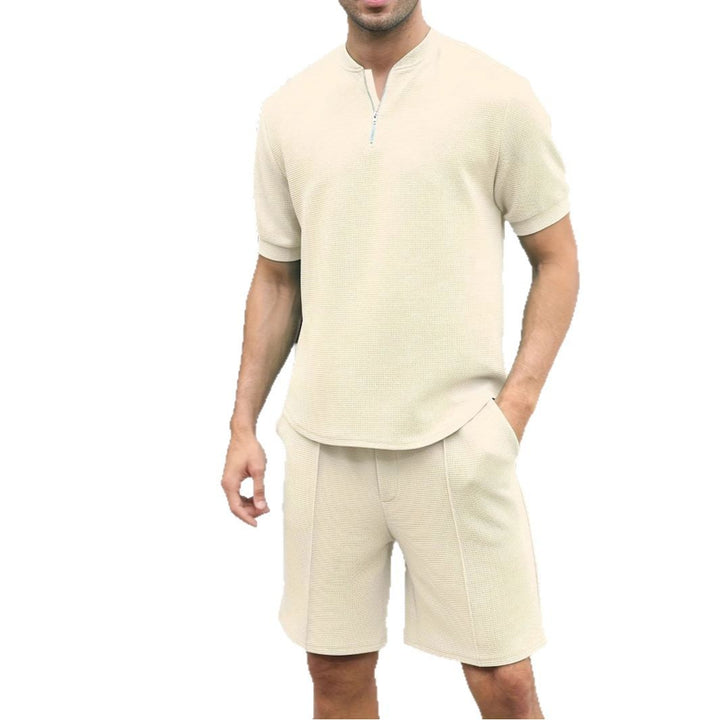 Herren lässiges Kurzarm-Freizeit-Set aus atmungsaktivem Material Echoarchiv