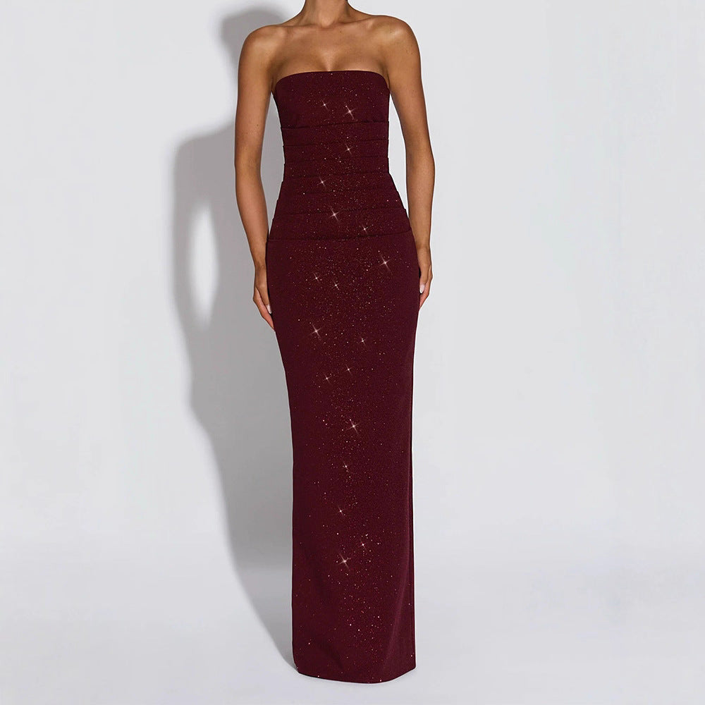 Damen Glamouröses Abendkleid mit schimmernden Details Echo Archiv