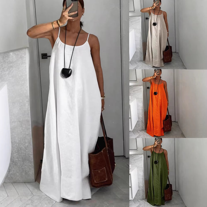 Damen Leichtes Sommerkleid mit tiefem Ausschnitt Echo Archiv