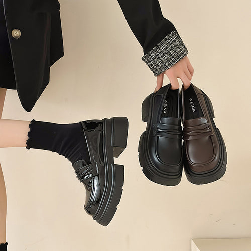 Damen Modische Lederslipper Echo Archiv