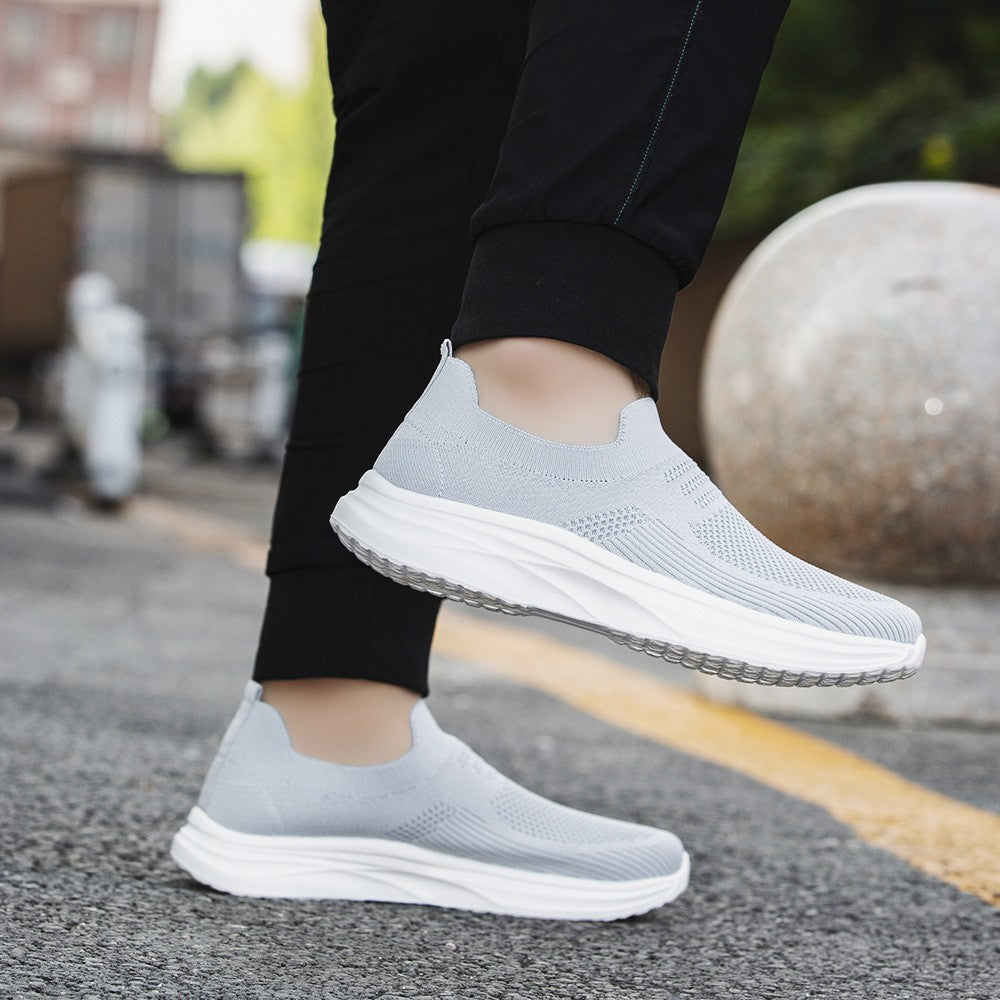 Damen nan gestrickter Sockensneaker mit stoßdämpfender Keilsohle und nahtlosem Slip-On Echo Archiv