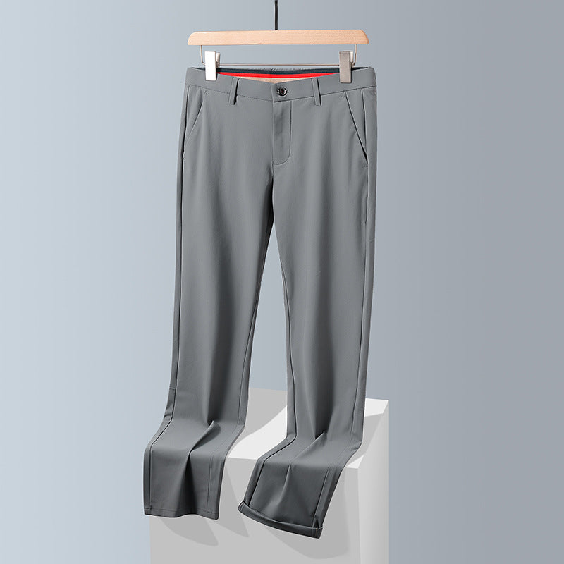 Herren stilvolle Business-Hose mit elastischem Bund und schmalem Schnitt Echoarchiv