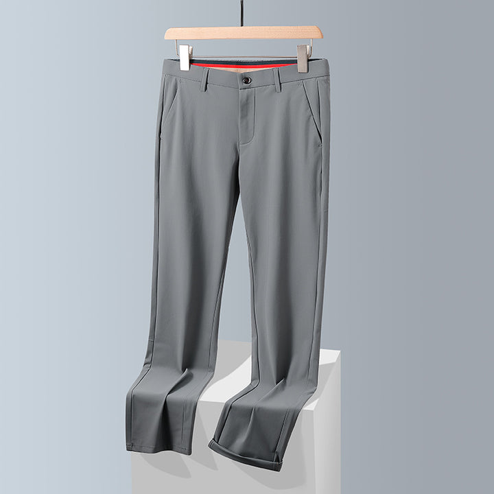 Herren stilvolle Business-Hose mit elastischem Bund und schmalem Schnitt Echoarchiv