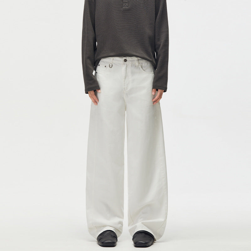 Herren Extraweite High‑Waist Palazzohose aus schwerer Baumwolle Echo Archiv