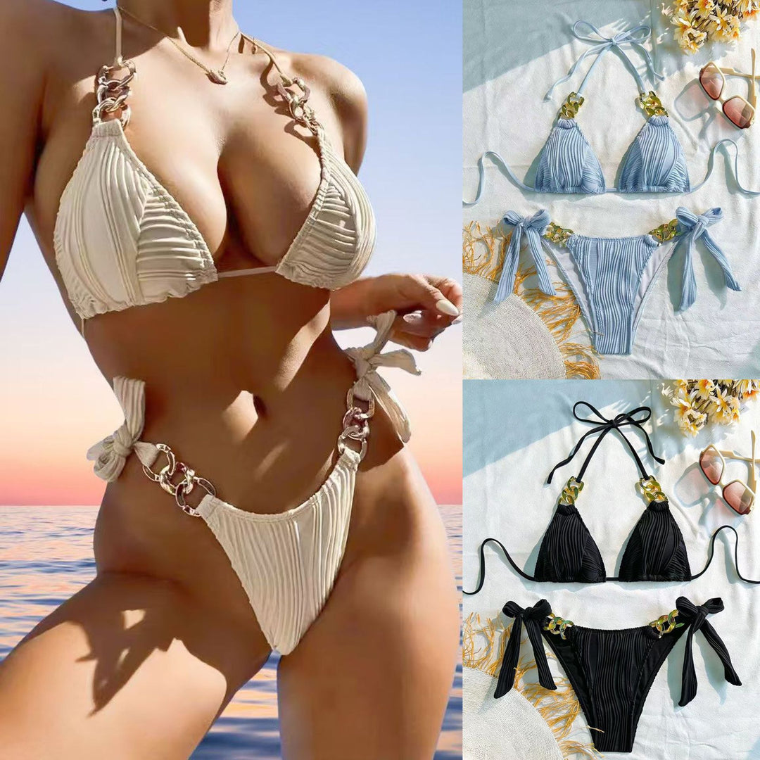 Damen Triangel-Bikini mit raffinierten Kettendetails Echo Archiv