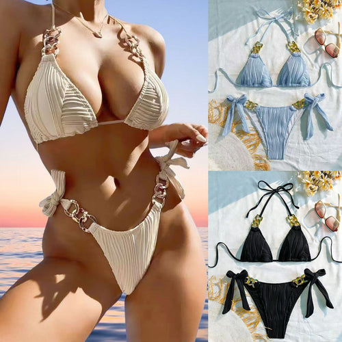 Damen Triangel-Bikini mit raffinierten Kettendetails Echo Archiv