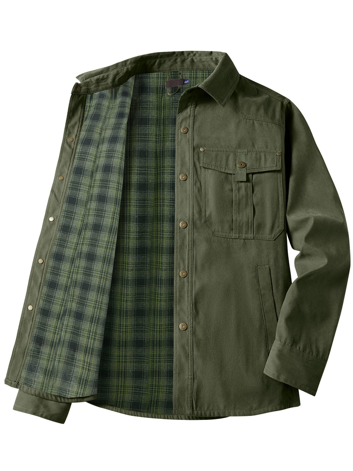 Herren Flanell gefütterte Arbeitsjacke Echoarchiv