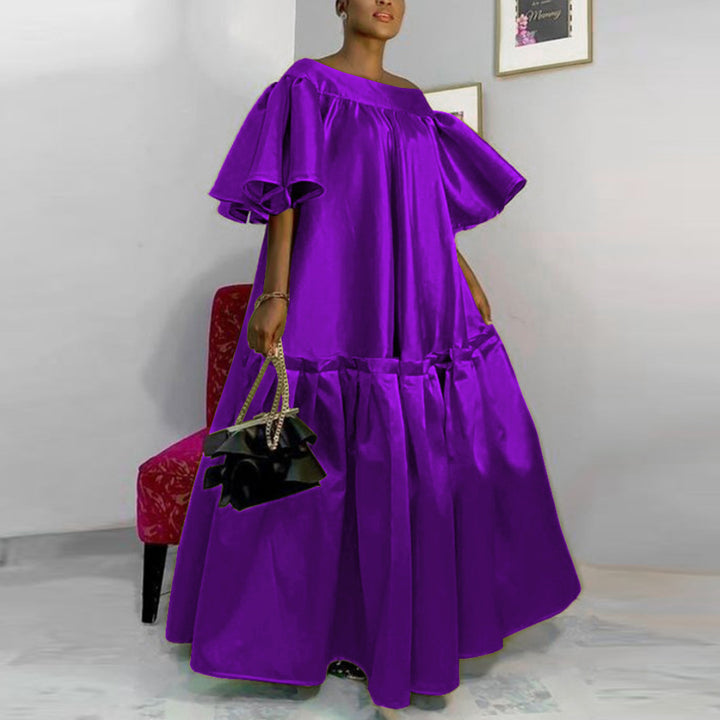 Damen Fließendes Maxikleid mit voluminösen Ärmeln Echo Archiv