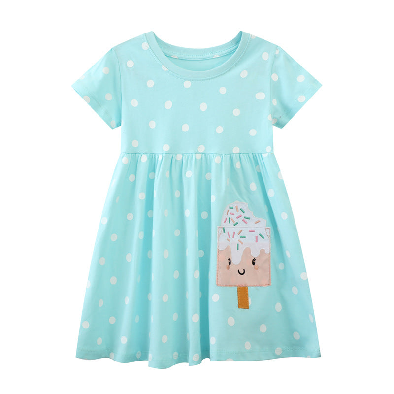 Mädchen Sommerkleid mit bezauberndem Eiskreismodell Echo Archiv
