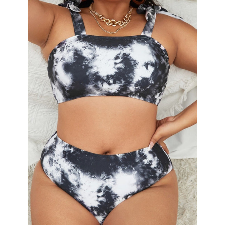 Damen Bikini-Set mit hohem Bund und trendy Crop-Oberteil Echo Archiv