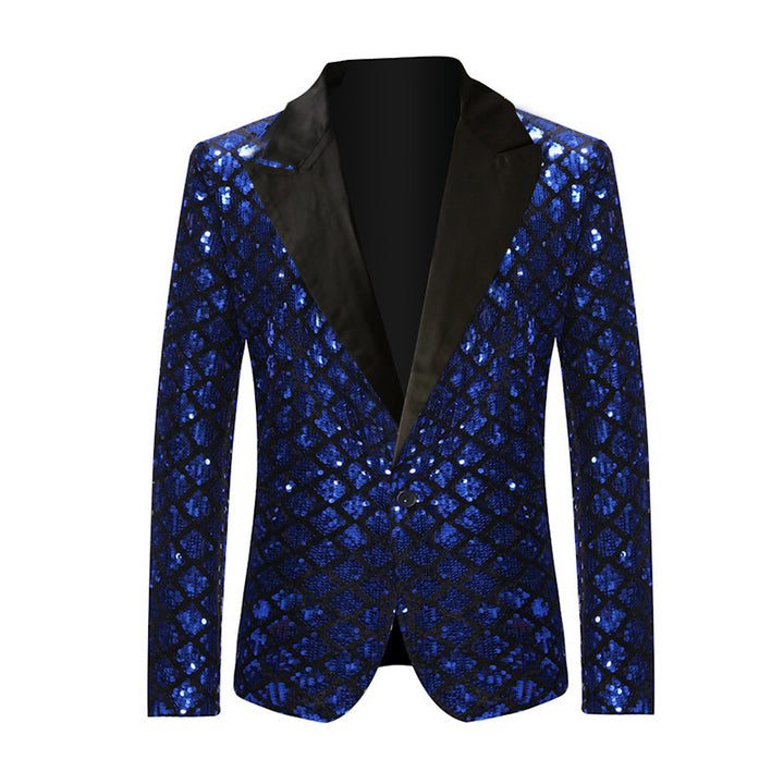 Herren Glamouröse Paillettenjacke Echoarchiv