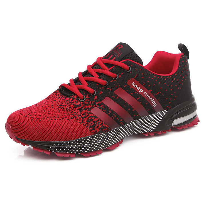 Herren leichte Strick-Running-Sneaker mit integrierter Fersen-Luftkammer und griffiger Trailsohle – Norré