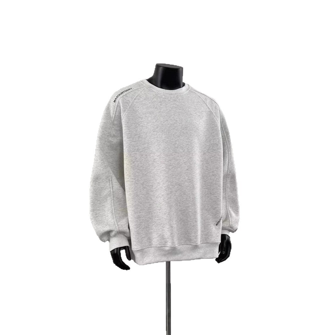Herren Modischer Sweatshirt mit Schulter-Patch-Design Echoarchiv