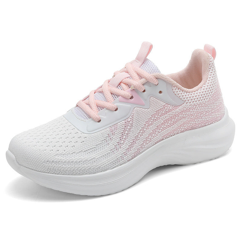 Damen nan atmungsaktive gestrickte Laufschuhe mit dämpfender EVA-Sohle und flexiblem Abrollverhalten Echo Archiv