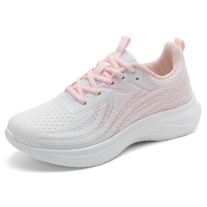Damen nan atmungsaktive gestrickte Laufschuhe mit dämpfender EVA-Sohle und flexiblem Abrollverhalten Echo Archiv
