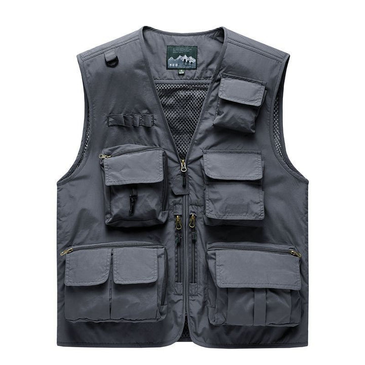 Unisex Multifunktionale Utility‑Weste mit Mesh‑Rücken und vielfachen Taschen Echo Archiv